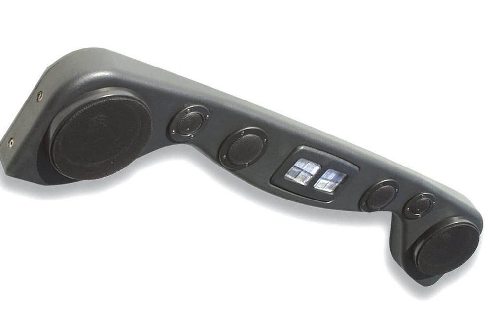 6 Speaker Overhead Sound Bar FOR 87-06 Jeep Wrangler Textured Black Finish