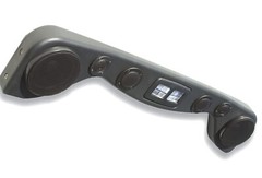 6 Speaker Overhead Sound Bar FOR 87-06 Jeep Wrangler Textured Black Finish