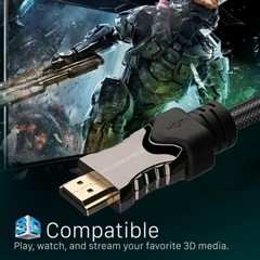 48gbps 2.1, 8k Hdmi Cable, 4320P UHD Compatible with Apple TV LG Samsung QLED TV