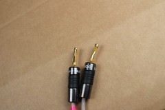 Qed Silver Special 25th anniversary edition Speaker Cable ( 4pc-2ft. ) mad in UK