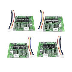 4 Packs 14.8V 4S 30A Lithium-Ion Battery BMS Protection Board with Balancing