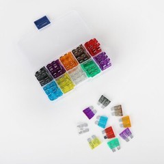 100pcs/Set Car Auto Standard/Medium Blade Fuse 2A~35A Assorted Set w/Puller Kit