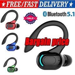 New Bluetooth 5.1 Headset Wireless Earbuds Earphones Stereo Headphones Ear Hook