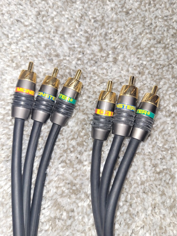 Monster Video 2 High Resolution Component RCA Cables 6ft