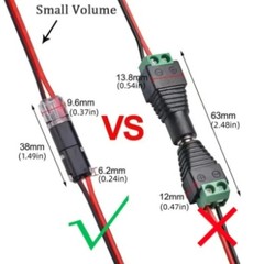 2 Pin Waterproof Electrical Connector Car Automotive Wire Plug Terminal LOT