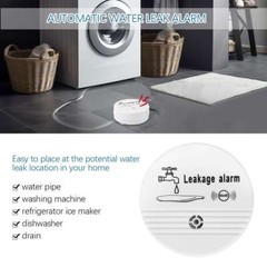 Wireless Water Alarm Sensor Detector 90dB Sounder Water Leakage Alarm Detector
