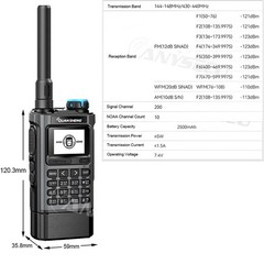 QUANSHENG UV-K1 Aviation Receive NOAA 5W Multi-Band Two Way Radio + USB Cable