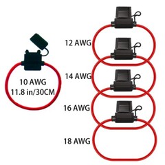 10-18AWG inline fuse holder – Suitable for ATO standard fuses