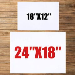 10 Large Blank Yard Signs with Stakes 18 x 24″,Corrugated Plastic Lawn Sign kit