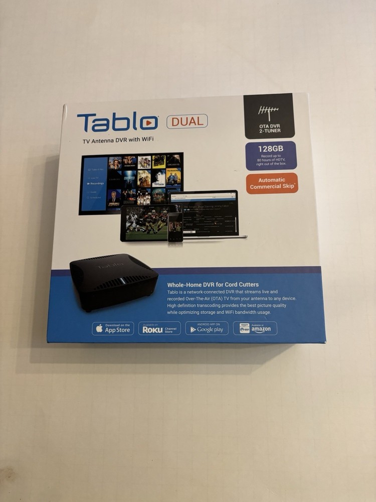 Tablo Dual Lite TV Antenna DVR with WiFi OTA DVR 2-Turner Model TDNS2B-02-CN
