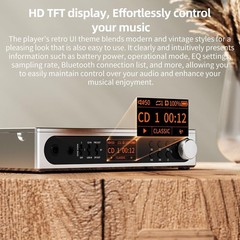 FiiO DM15 Portable Stereo CD Player with True 24Bit R2R DAC (Black)