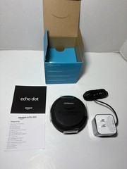 NEW Amazon Echo Dot (3rd Gen) with Alexa, Bluetooth, WIFI, Power Adapter-Black