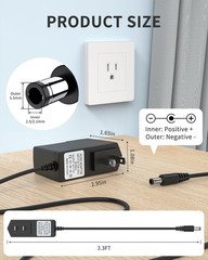 6V 2A Power Adapter Charger [AC 6 Volts 2 Amps Regulated Switching Power Supply]