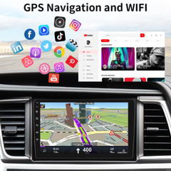 10.1” Double 2 Din Android 13 Touch Screen Car Stereo Radio GPS WIFI BT Carplay