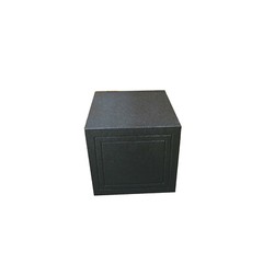 Single 12″ Vented Armor Coated Subwoofer Box with Painted Kerf Port 1″ MDF