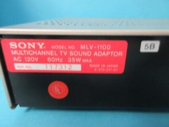 AWESOME SONY MULTICHANNEL TV SOUND ADAPTOR MODEL MLV-1100 USED EQUIPMENT