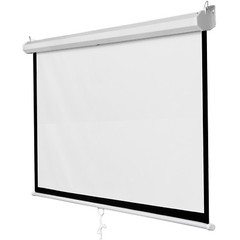 120” Projector Screen Projection Screen Manual Pull Down HD Screen 1:1 Format