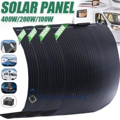 400W 200W Flexible Mono Solar Panel Kit Backup Generator Power Station RV Boat