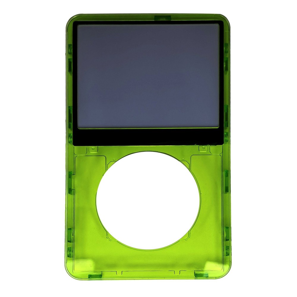 Clear Green Face Plate For Apple iPod Classic 5th Gen 5.5 Front Video 30GB 60 80
