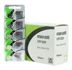 Box of 100 MAXELL CR1220 LITHIUM 3 Volt Coin Cell BATTERIES EXP 06/2035
