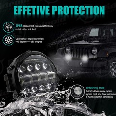 4Pcs 6” inch LED Work Lights Bar Flood Pods Off Road Fog Driving SUV ATV Truck
