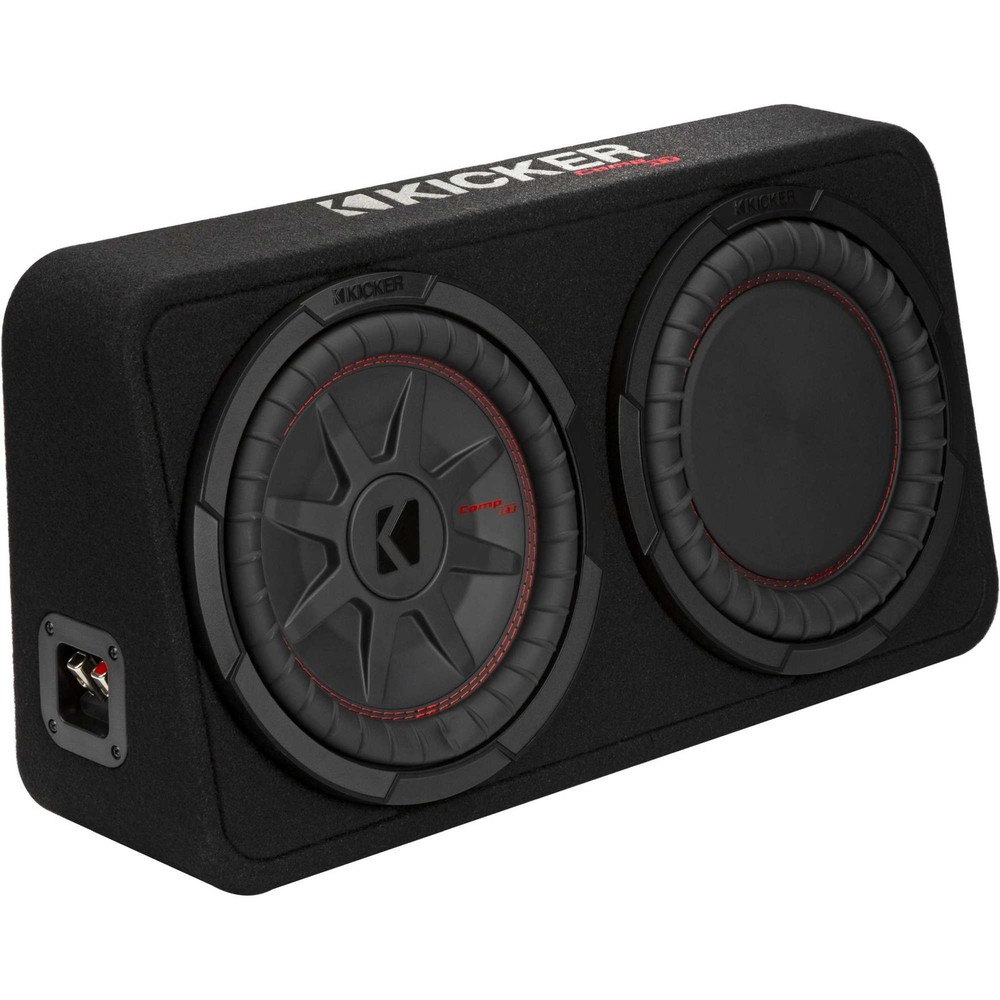 Kicker 48TCWRT102 CompRT 10″ subwoofer in thin profile enclosure, 2ohm