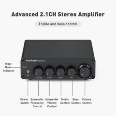 Fosi Audio BT30D Pro 2.1 Channel Bluetooth Hi-Fi Amplifier 165W x 2 + 350W x 1