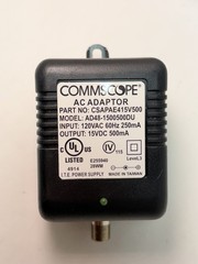 Commscope AC Adapter Power Supply Model: AD48-1500500DU CSAPAE415V500 15V 500ma