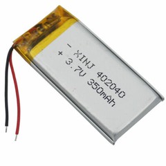 2pcs 3.7V 350mAh LiPo Battery 4mm Thick 402040 2pin JST-PH 1.0/1.25/1.5/2.0/2.54