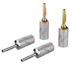 Monosaudio B801 Pure Copper Rhodium Plated Banana Plug for HiFi Loudspeaker Wire