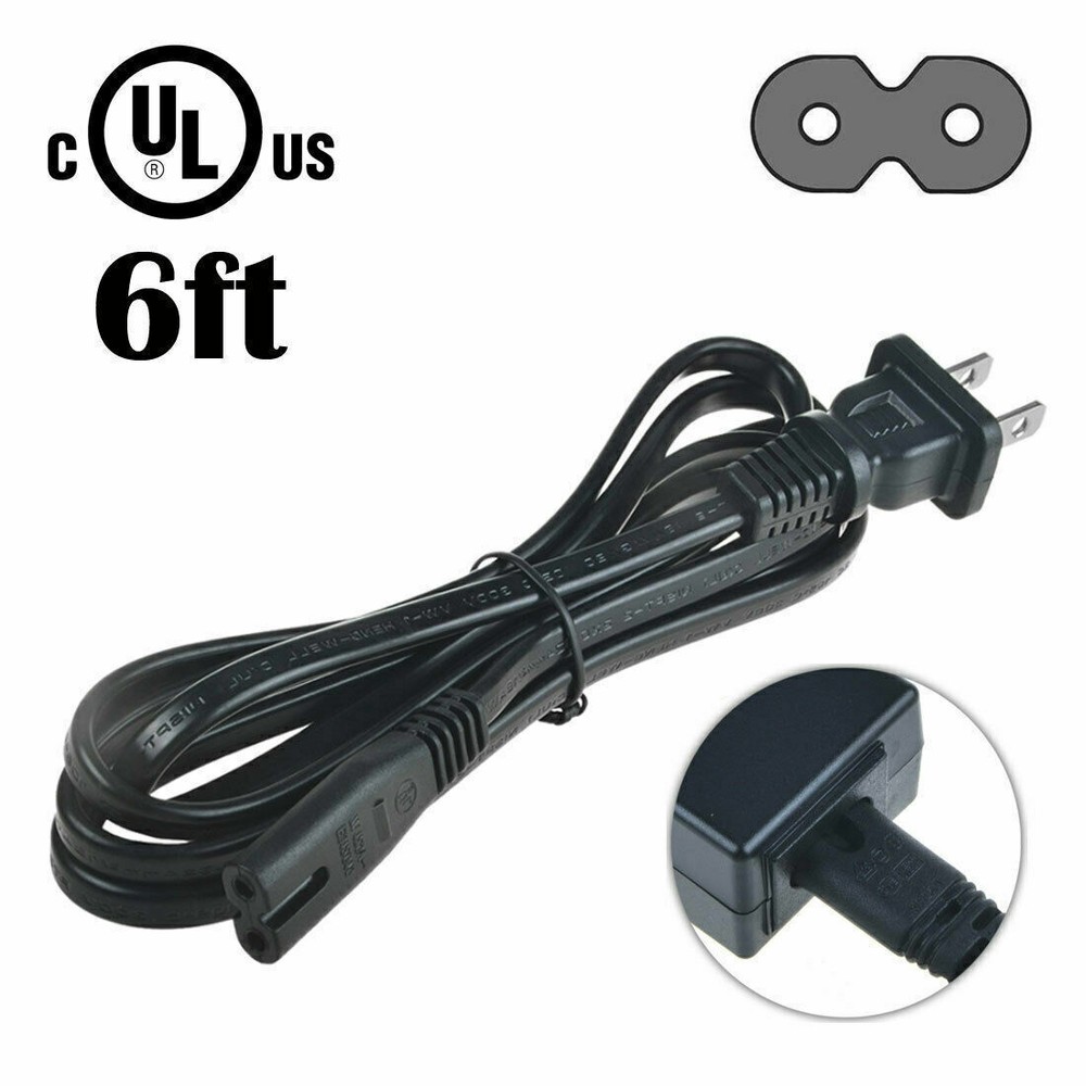 Fite ON UL 6ft AC Power Cord Cable For Sleep Number SFCS03DR Bed Pump 2-Prong