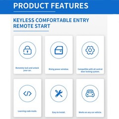 1 Set Universal Car Remote Central Kit Door Lock Locking Keyless Entry System