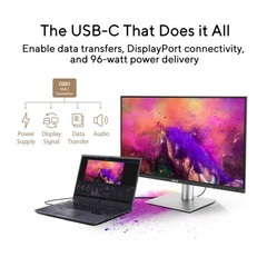 Monitor 27 IPS QHD 2560×1440 144Hz USB C PD 96W Silver PA278CGRV DCI-P3