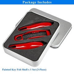 Porsche Key Fob Shell Cover 3-Piece Painted Key Case Replacement Remote