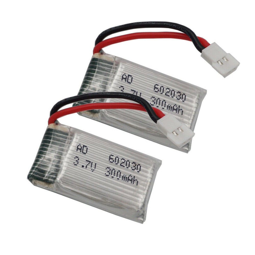 2pcs 3.7V 25C 300mAh Li Battery 602030 For DFD F182 F183 H8C SYMA X5 RC Drone