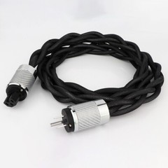 8N OCC HiFi Power Cable Silver Plated US AC Audio Main Power Supply Cable Cord