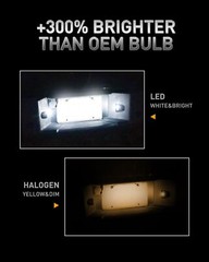 2* Rear License Plate Light Lens LED Bulb for Chevy Silverado Avalanche Escalade