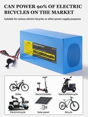 36V 20Ah Lithium Ion Battery Pack 30A BMS 0-800W Motor Power Supply