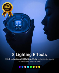 Acefit Pro Open Ear Headphones Night Safety Mode Sports Earbuds Powerful Bass 7.