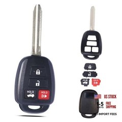 SUPALAND Key Fob Shell Case Replacement Fits for Toyota Camry Corolla RAV4