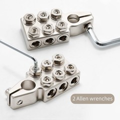Battery Terminal Connector 12 Way Connectors 8awg Up To 4/0xl Awg Gauge Posit…