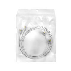 (2 Pack) 6 Feet White Telephone Cable Rj11 6p4c 72″ Phone Line Cord 6ft