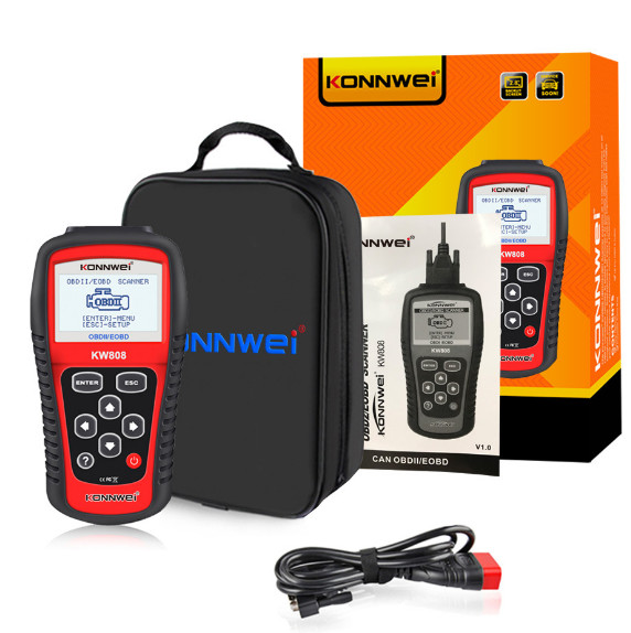 KW808 car for 12V fault scanner car OBD2 EOBD CAN fault diagnosis detector