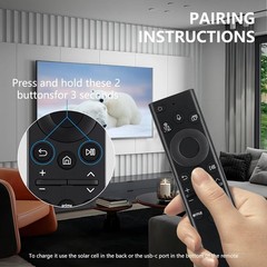 Original Samsung Solar Voice Remote BN59-01385A Bluetooth USB-C Rechargeable