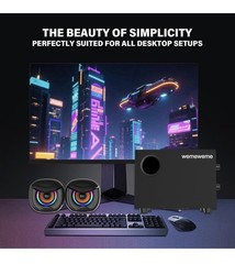 Wemeweme Computer Speakers, PC Speakers Subwoofer Desktop Laptop Monitor Gaming