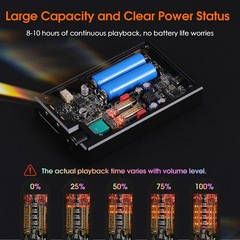Mini Portable Headphone Amplifier HiFi Audio Direct Heated Tube Earphone Amp