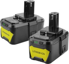 2 Packs 8.0Ah 18 Volt High Capacity for Ryobi P109 P191 Power Tools Battery