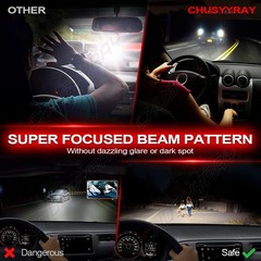 For GMC Yukon 2007 – 2014 – 4x 6000k Combo LED Headlight Hi/Lo Fog Light Bulbs
