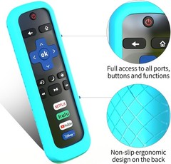 3 Pack Remote Case for Roku, Battery Cover for TCL Smart TV Steaming Stick Remot