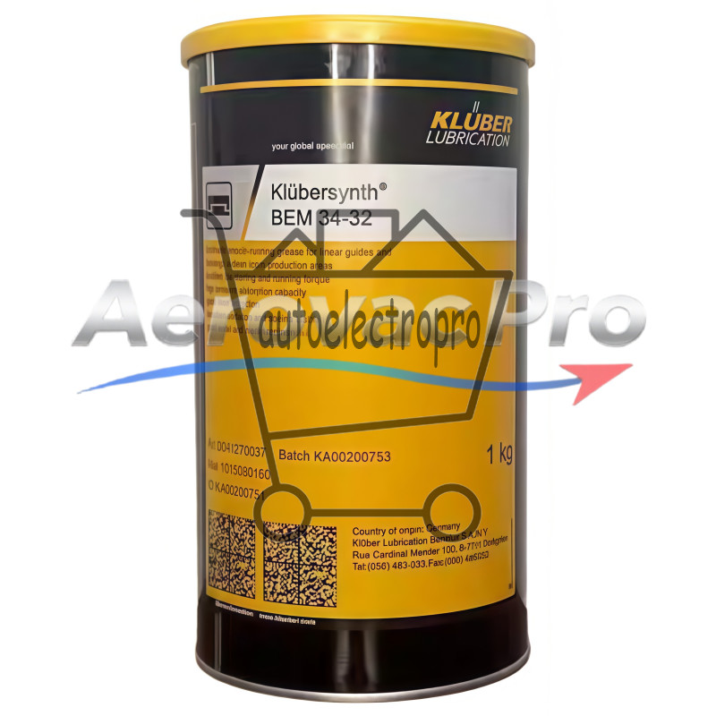 1Pcs New KLUBER Lubrication Klubersynth BEM 34-32 1Kg ( 35.3 OZ) SAFE RELIABLE
